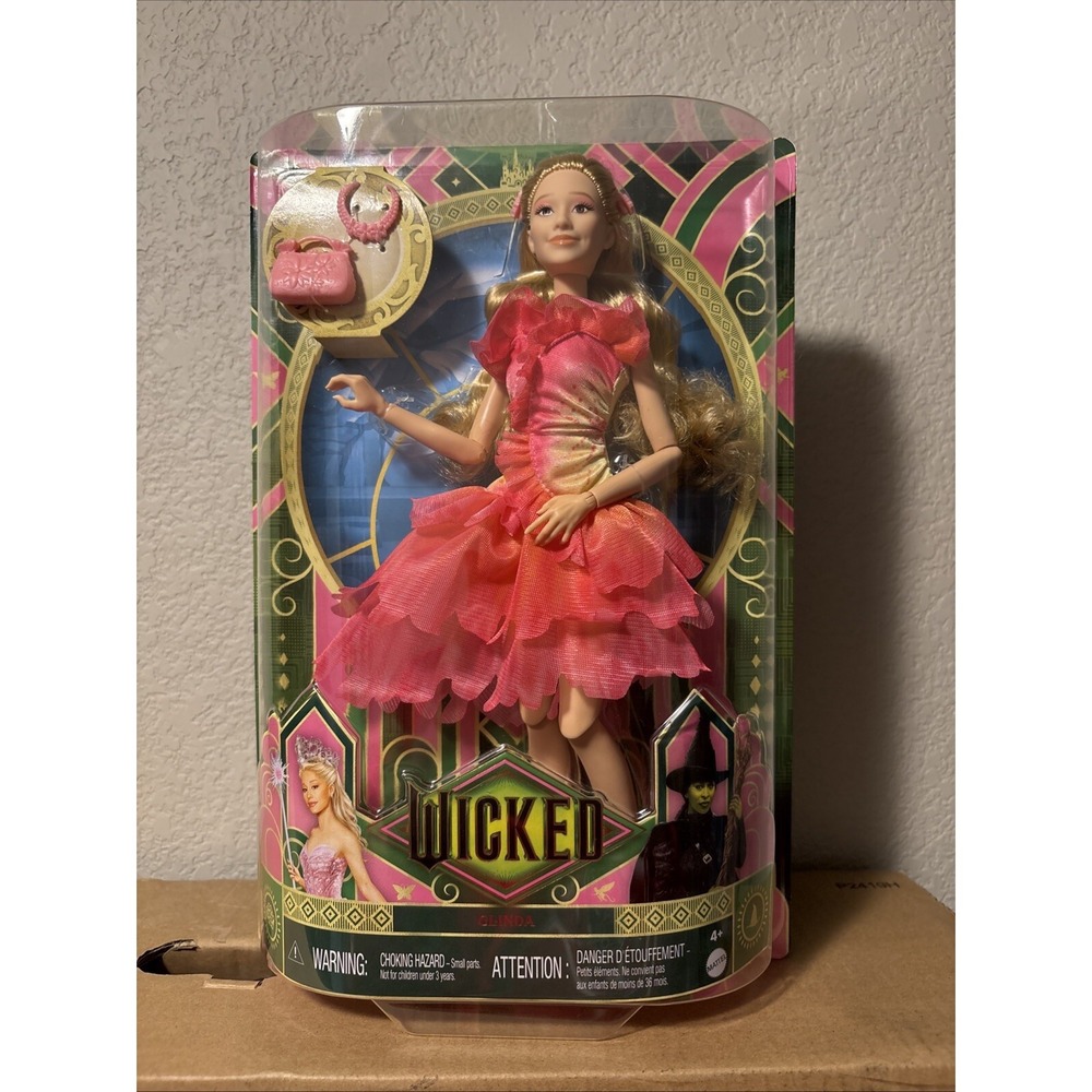 🏆 COLLECTIBLE Mattel Wicked Movie Glinda Fashion Doll URL MISPRINT wicked.com